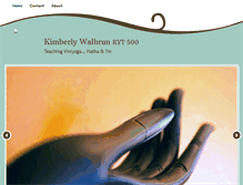 Tablet Screenshot of kimberlywalbrunyoga.com